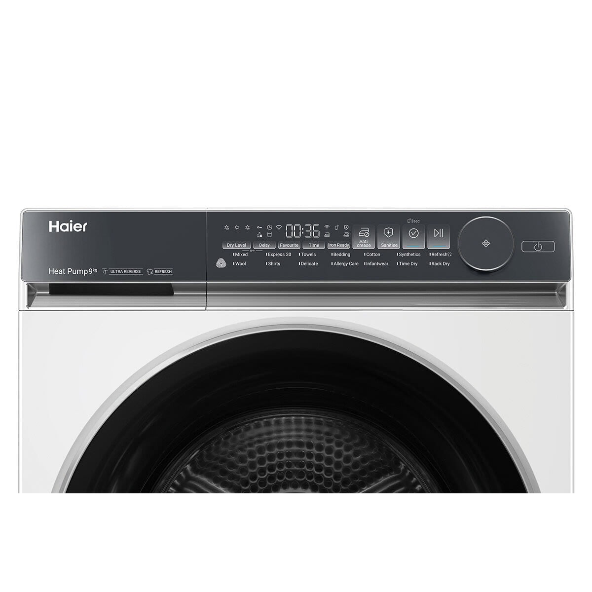 Factory second Haier 500 Series 9kg Heat Pump Dryer HDHP90NW1 - Second Hand Appliances Geebung