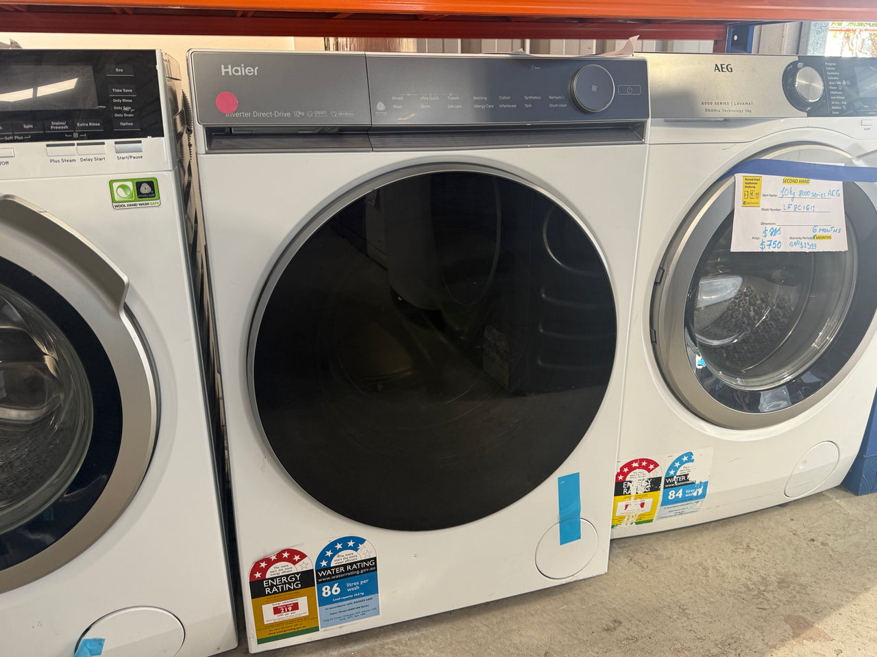 Factory second Haier 500 Series 9kg Heat Pump Dryer HDHP90NW1 - Second Hand Appliances Geebung