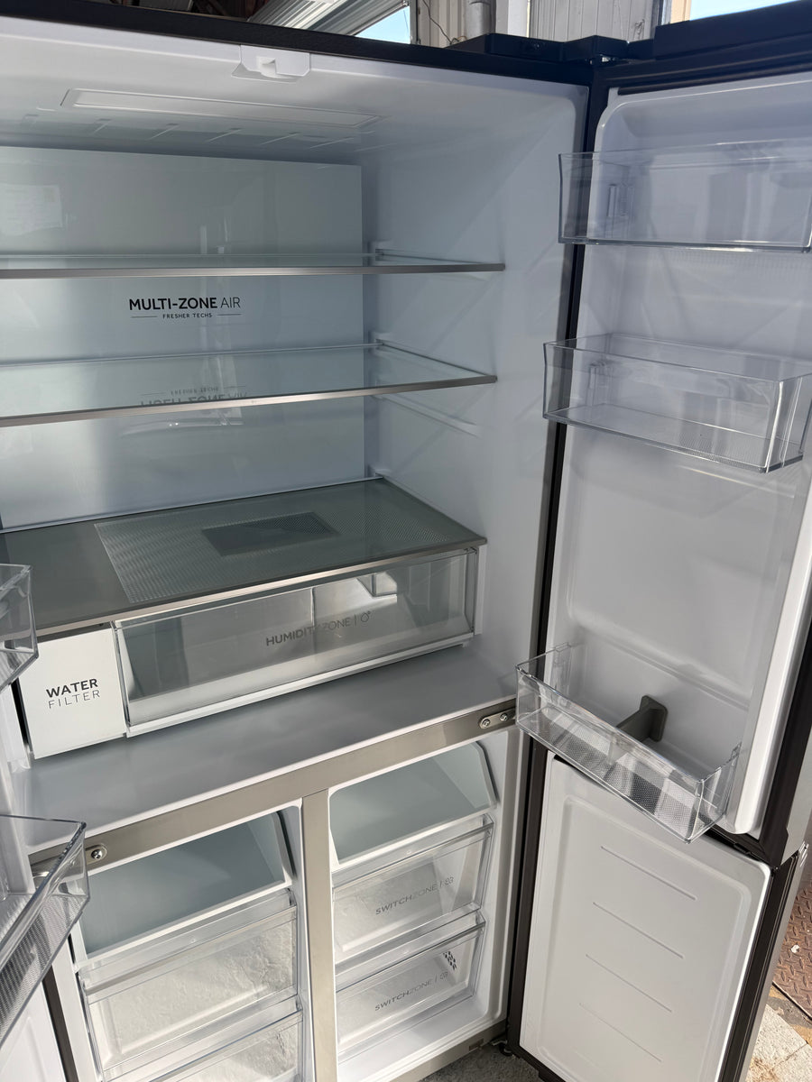Factory second Haier 508L Quad Door Fridge Black HRF580YPC - Second Hand Appliances Geebung