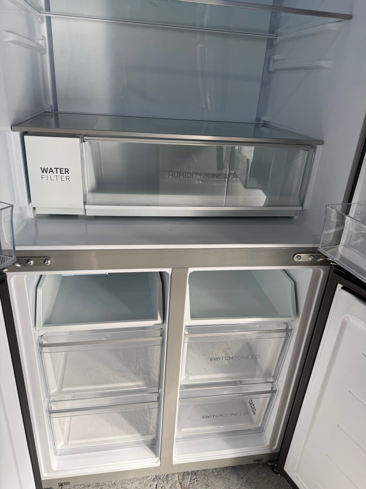 Factory second Haier 508L Quad Door Fridge Black HRF580YPC - Second Hand Appliances Geebung