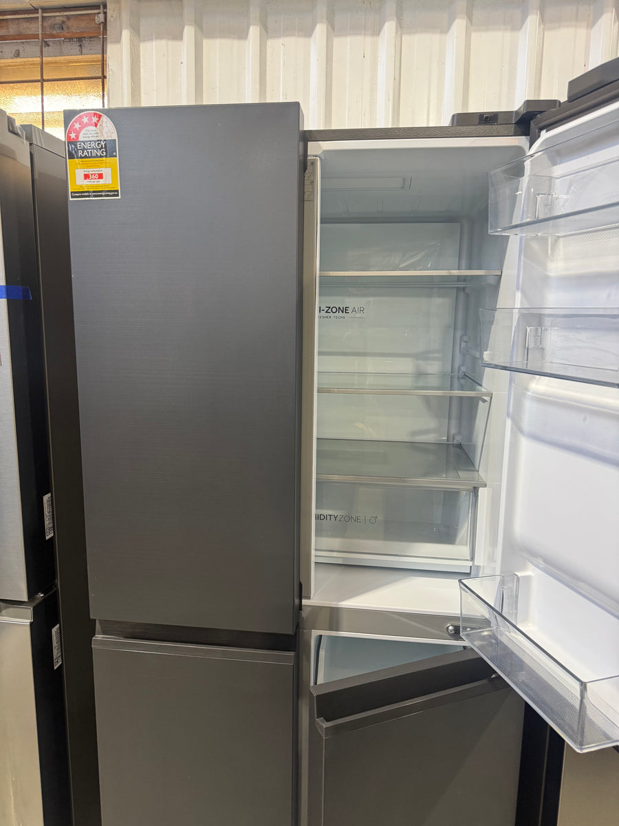 Factory second Haier 508L Quad Door Fridge Black HRF580YPC - Second Hand Appliances Geebung