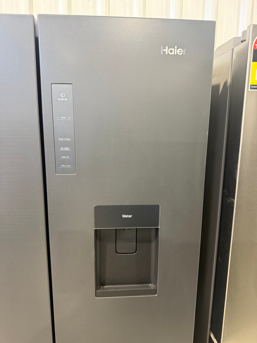 Factory second Haier 508L Quad Door Fridge Black HRF580YPC - Second Hand Appliances Geebung
