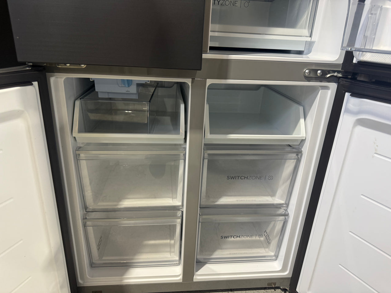 Factory second Haier 508L Quad Door Fridge Black HRF580YPC - Second Hand Appliances Geebung