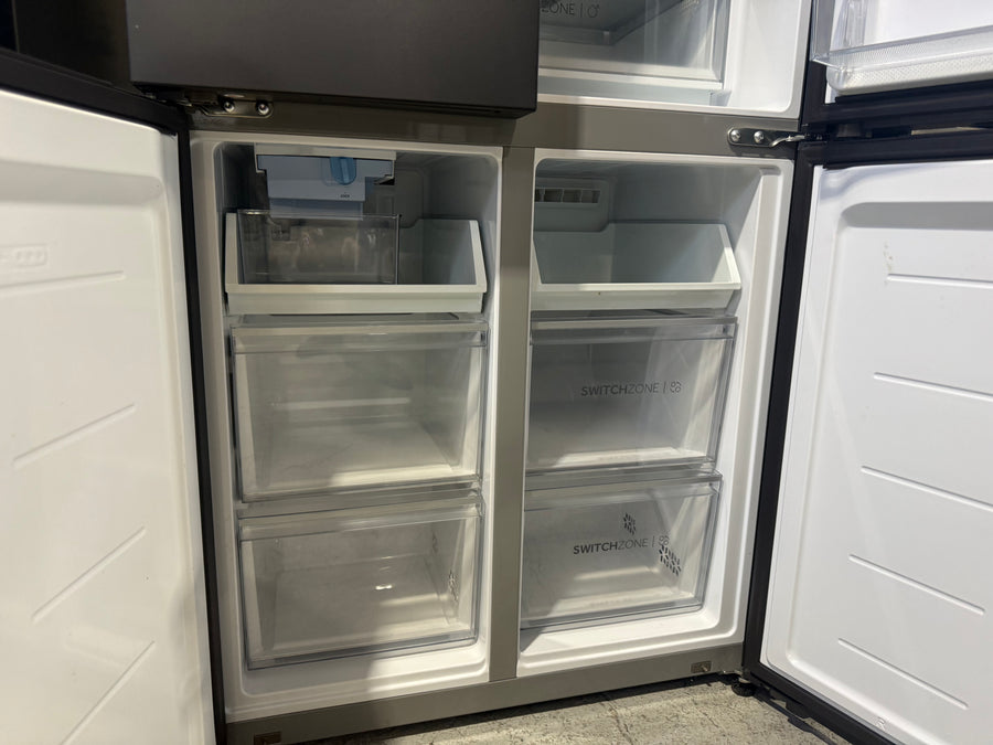 Factory second Haier 508L Quad Door Fridge Black HRF580YPC - Second Hand Appliances Geebung