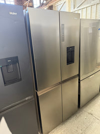 Thumbnail for Factory second Haier 508L Quad Door Fridge with Ice & Plumbed-in Water Dispenser - Stainless Steel Model: HRF580YPS - Second Hand Appliances Geebung