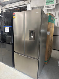 Thumbnail for Factory second Haier 509L French Door Refrigerator with Non-Plumbed Water Dispenser  HRF510FHS - Second Hand Appliances Geebung