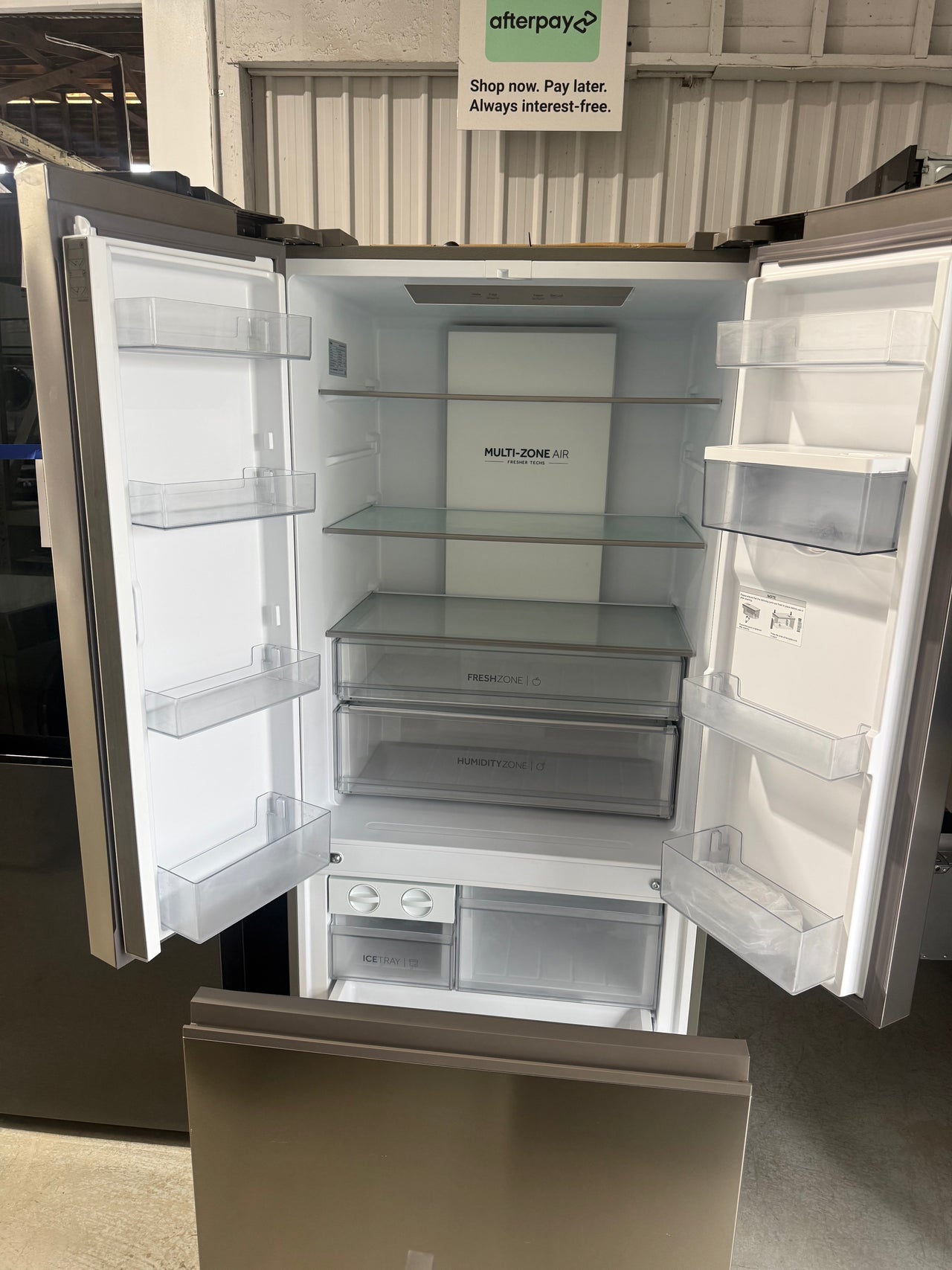 Factory second Haier 509L French Door Refrigerator with Non-Plumbed Water Dispenser  HRF510FHS - Second Hand Appliances Geebung