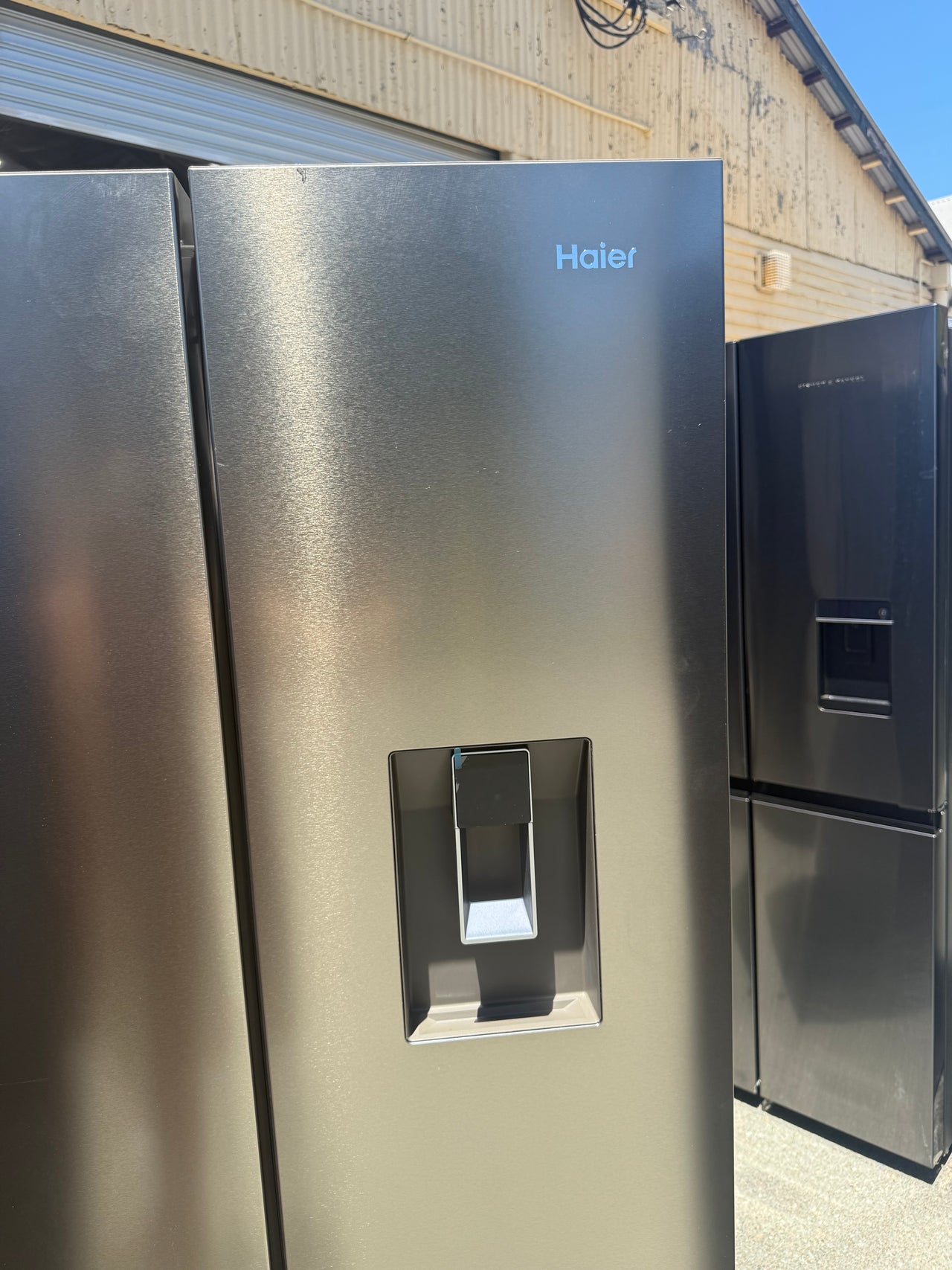 Factory second Haier 509L French Door Refrigerator with Non-Plumbed Water Dispenser  Model: HRF510FHS - Second Hand Appliances Geebung