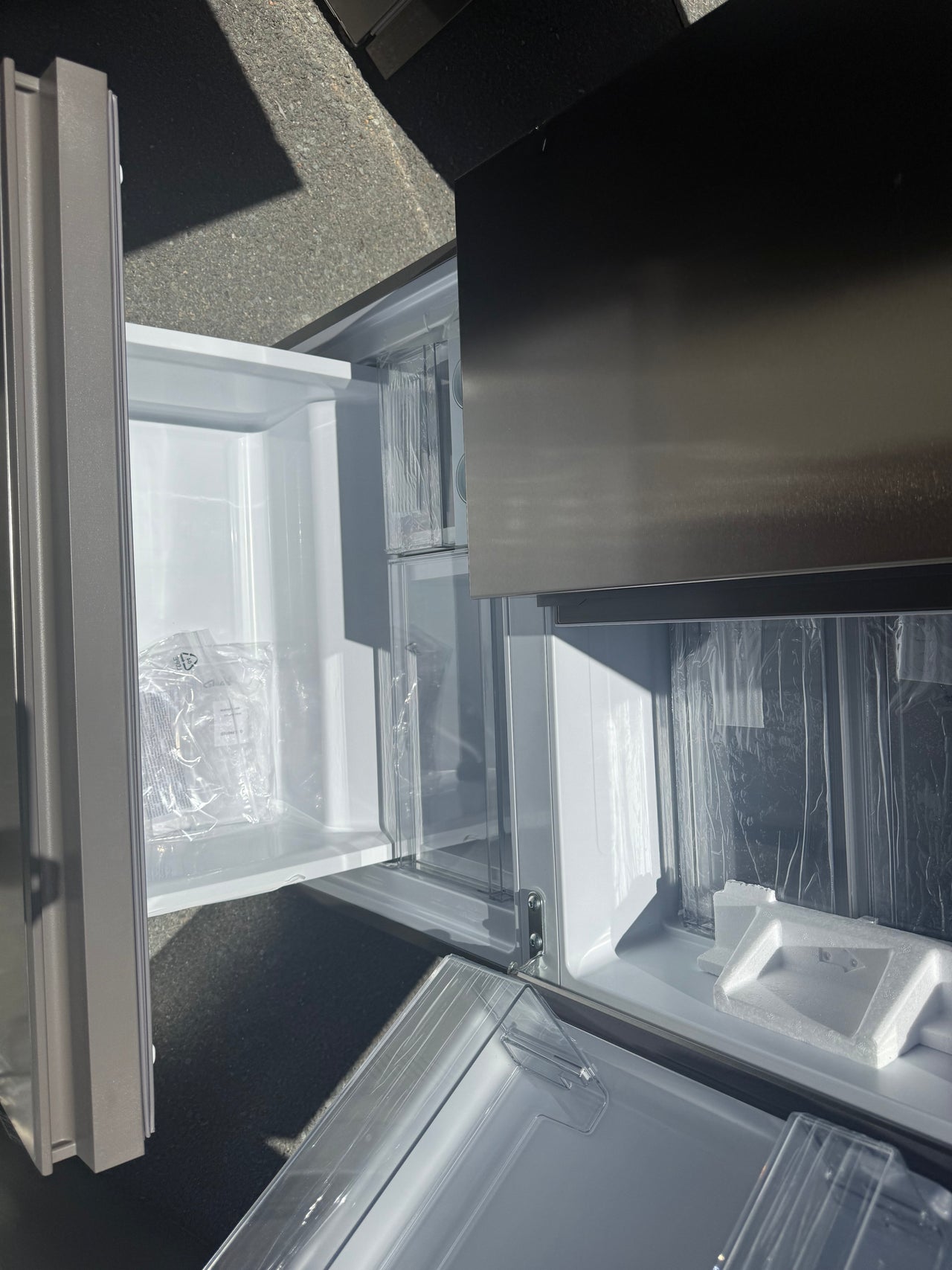 Factory second Haier 509L French Door Refrigerator with Non-Plumbed Water Dispenser  Model: HRF510FHS - Second Hand Appliances Geebung