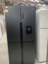 Thumbnail for Factory second Haier 519L Quad Door Fridge with Water Dispenser Black HRF565YHC - Second Hand Appliances Geebung