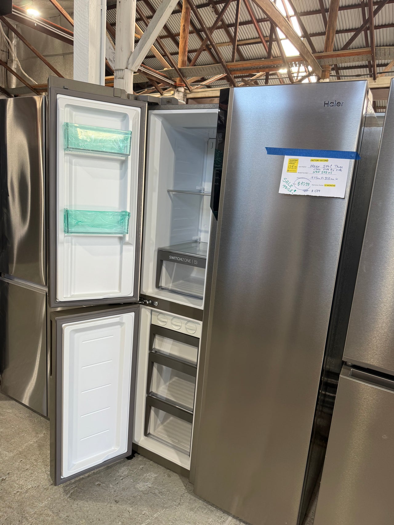 Factory second Haier 575L Side By Side Refrigerator - Second Hand Appliances Geebung