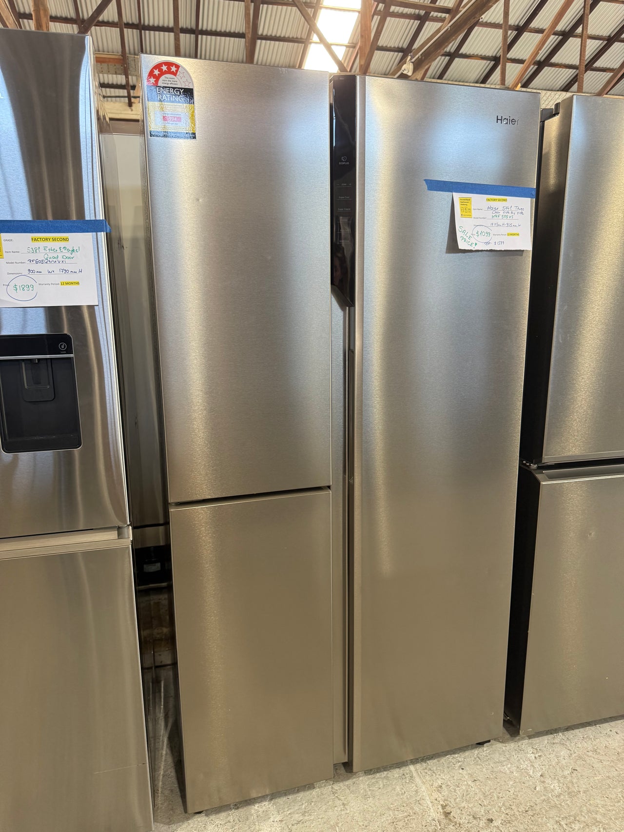 Factory second Haier 575L Side By Side Refrigerator - Second Hand Appliances Geebung