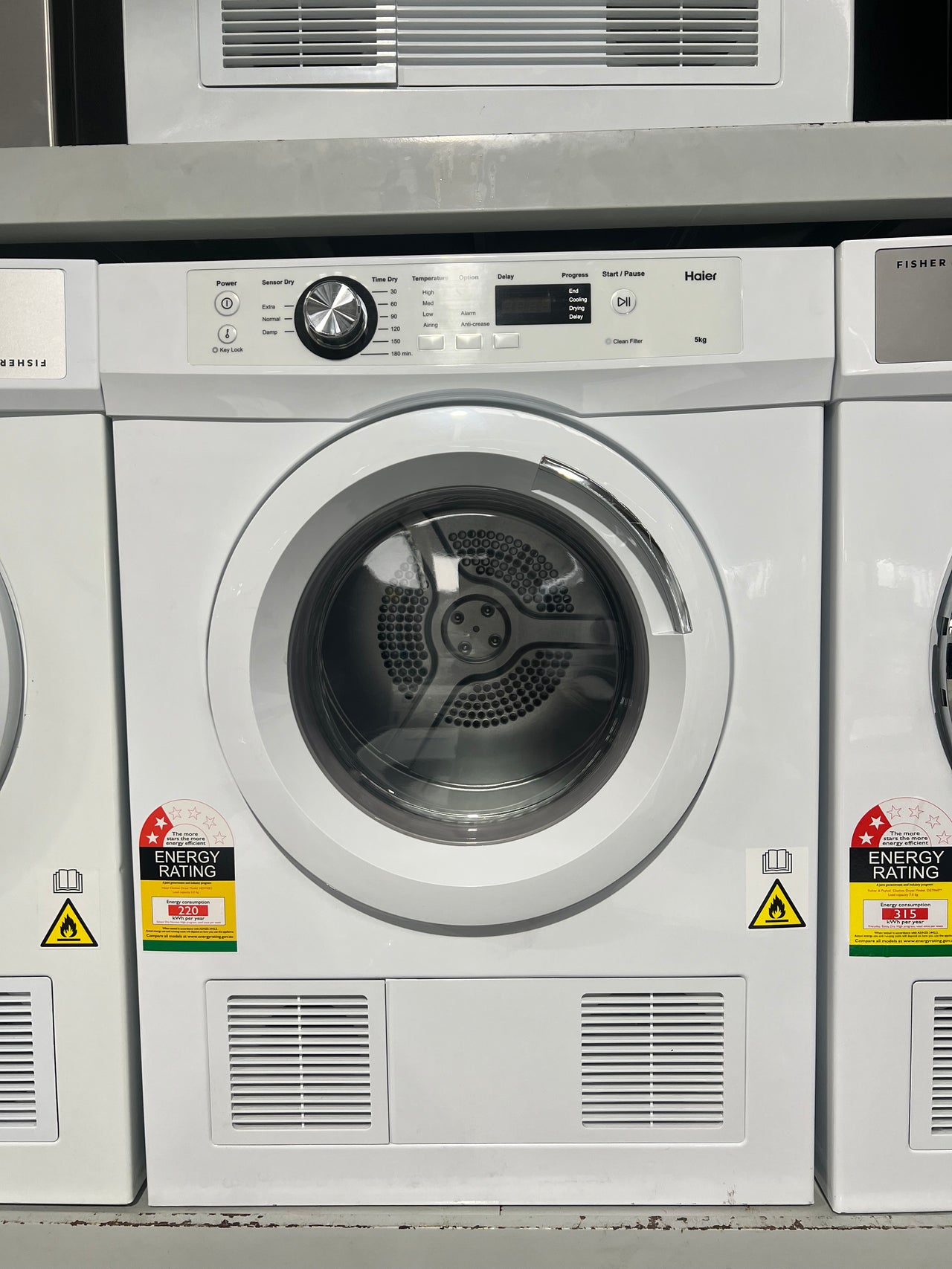 Factory Second Haier 5kg Sensor Vented Dryer HDV50E1 - Second Hand Appliances Geebung