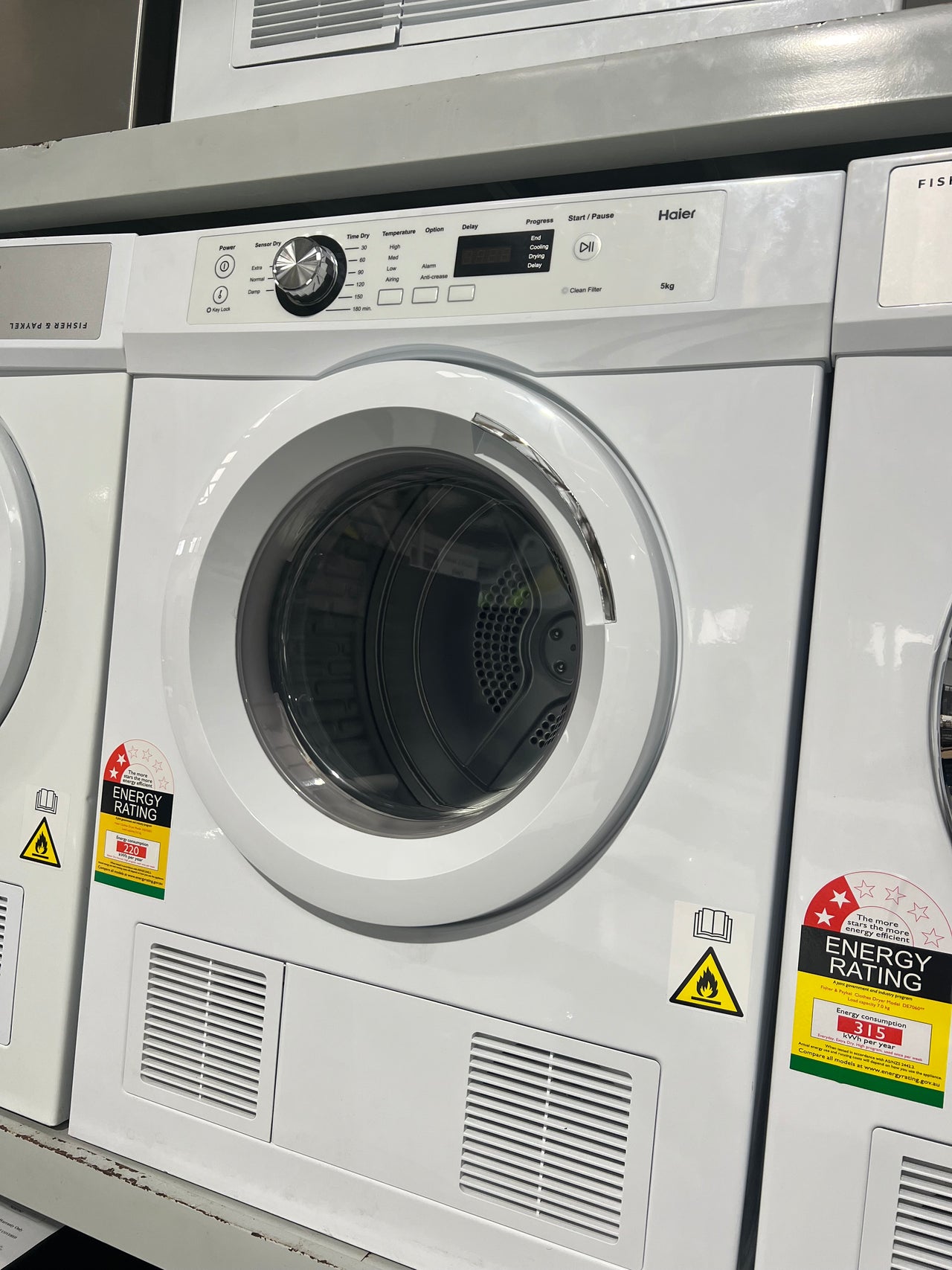 Factory Second Haier 5kg Sensor Vented Dryer HDV50E1 - Second Hand Appliances Geebung