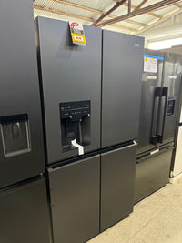 Thumbnail for Factory second Haier 601L 600 Series Quad Door Refrigerator Freezer – Matte Black, Ice & Water  Model: HRF680YZC - Second Hand Appliances Geebung