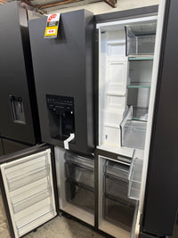 Thumbnail for Factory second Haier 601L 600 Series Quad Door Refrigerator Freezer – Matte Black, Ice & Water  Model: HRF680YZC - Second Hand Appliances Geebung