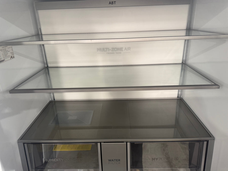 Factory second Haier 601L 600 Series Quad Door Refrigerator Freezer – Matte Black, Ice & Water  Model: HRF680YZC - Second Hand Appliances Geebung