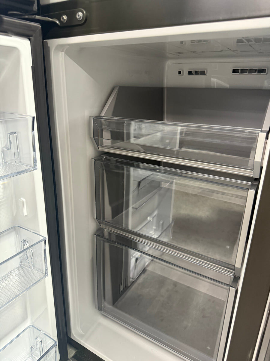 Factory second Haier 601L 600 Series Quad Door Refrigerator Freezer – Matte Black, Ice & Water  Model: HRF680YZC - Second Hand Appliances Geebung