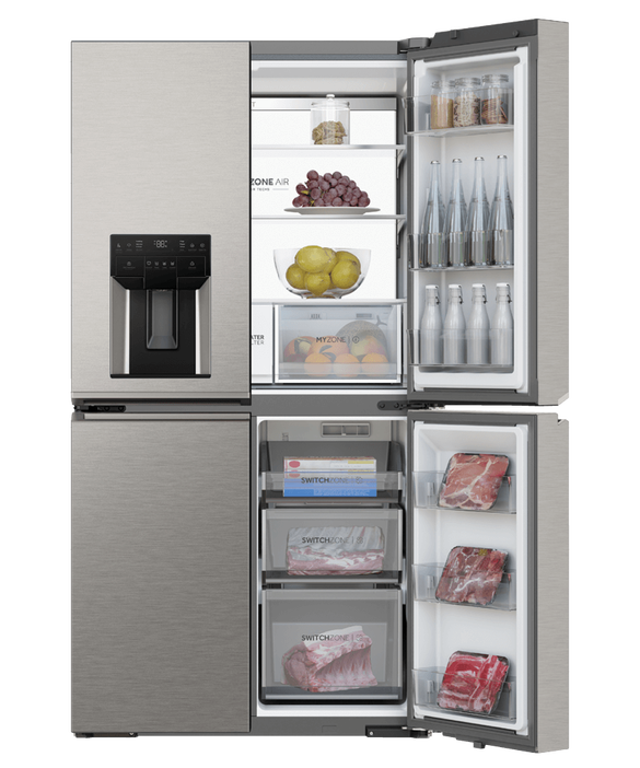 Buy Factory second Haier 601L 600 Series Quad Door Refrigerator – HRF680YZS(NAT) |  | [product_variant] | Second Hand Appliances Geebung Brisbane