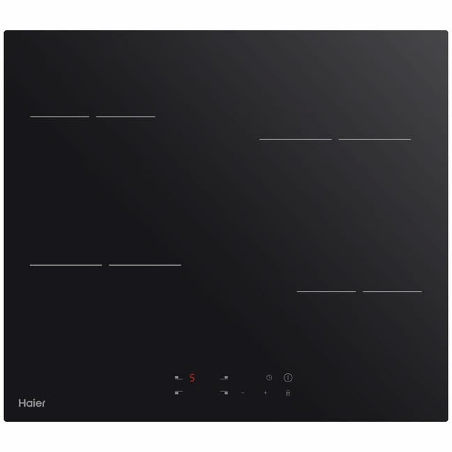 Factory second Haier 60cm 4-Zone Ceramic Electric Cooktop – Black Glass HCE604TB3 - Second Hand Appliances Geebung
