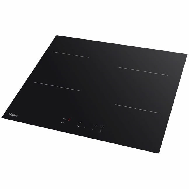 Factory second Haier 60cm 4-Zone Ceramic Electric Cooktop – Black Glass HCE604TB3 - Second Hand Appliances Geebung