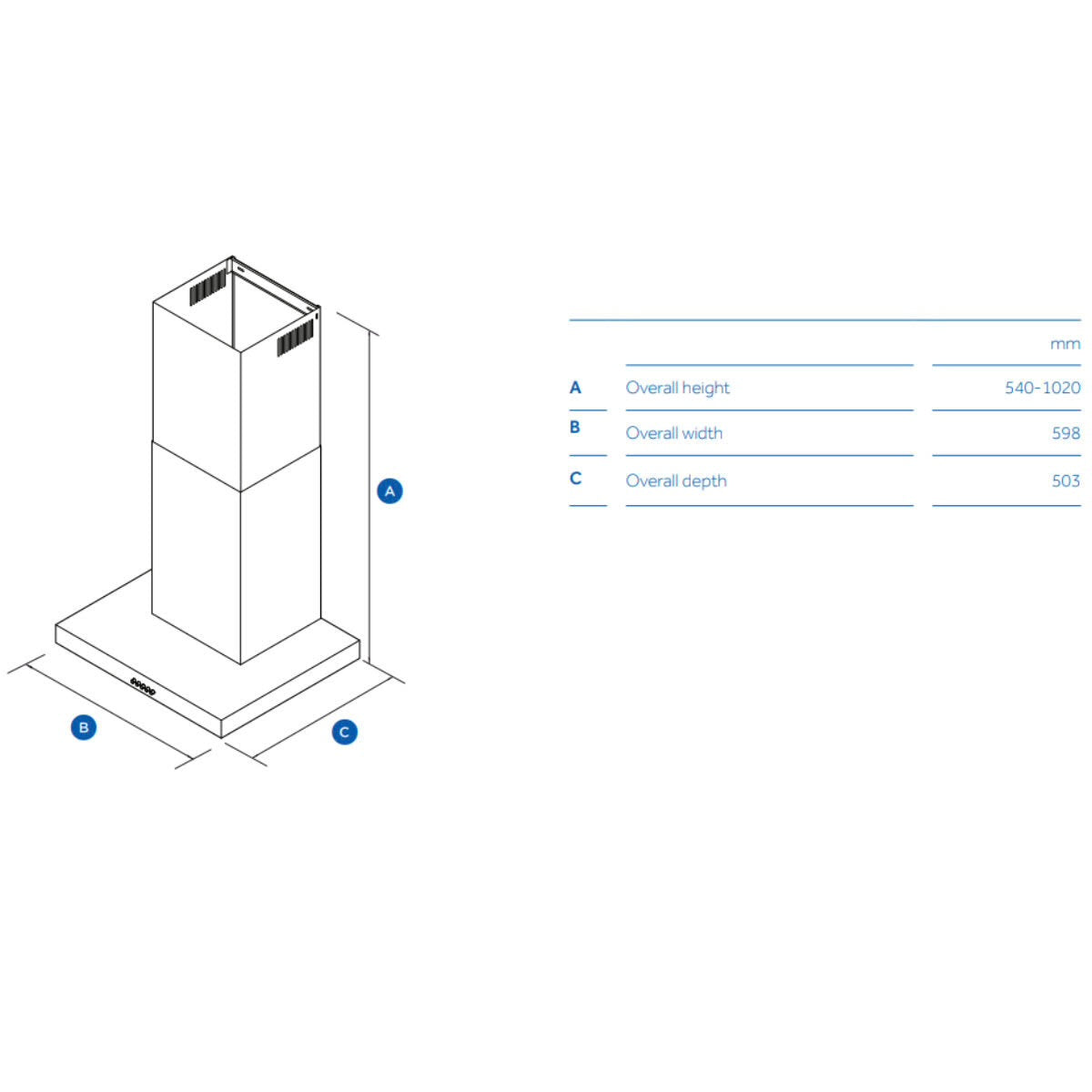 Factory second Haier 60cm Canopy Rangehood – Black (HC60BLB1) - Second Hand Appliances Geebung