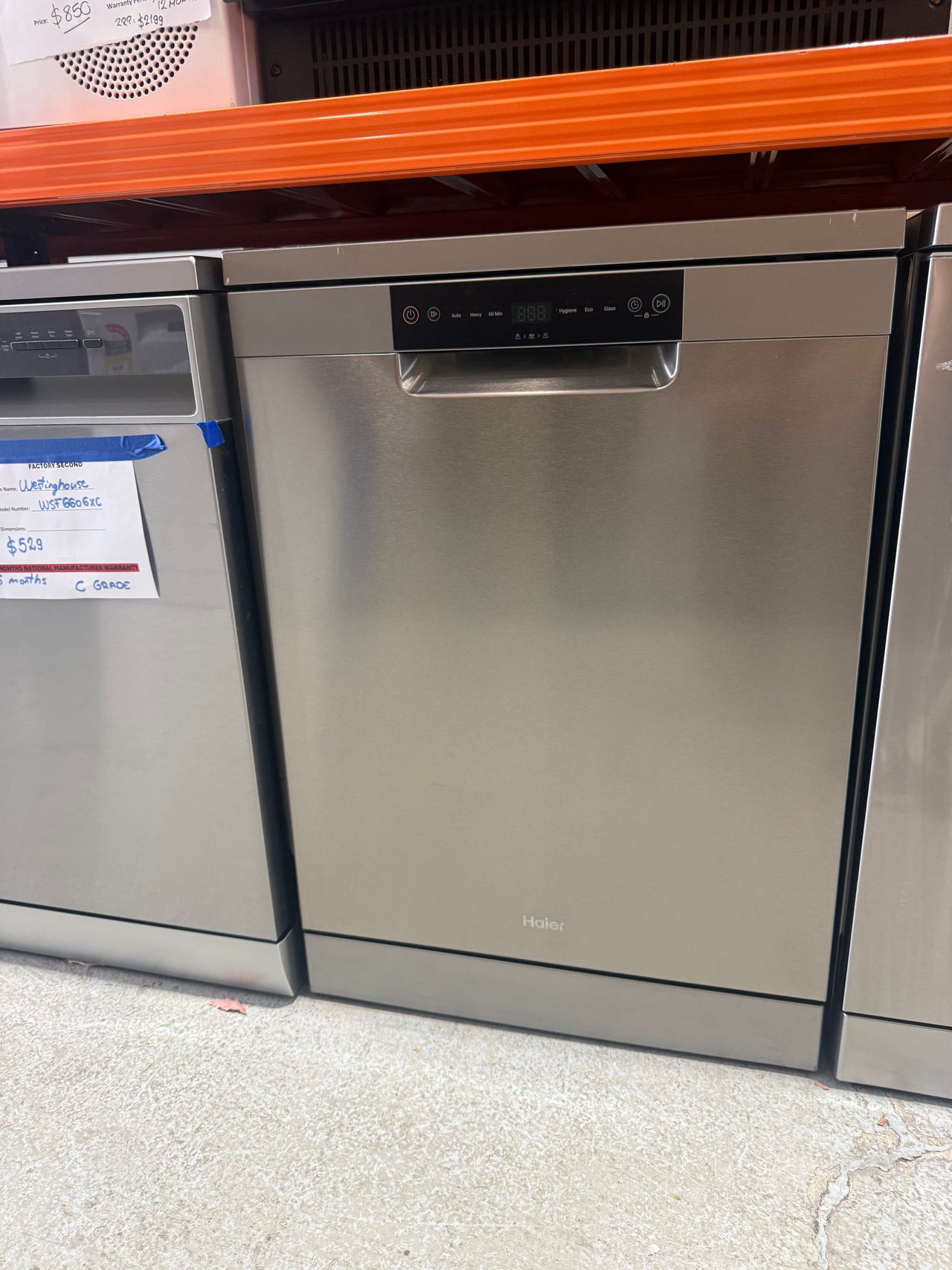 Factory second Haier 60cm Freestanding Dishwasher – HDW13FOS1 - Second Hand Appliances Geebung