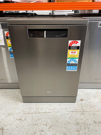 Thumbnail for Factory second Haier 60cm Freestanding Dishwasher with Steam – Satina Finish HDW15F3S1 - Second Hand Appliances Geebung