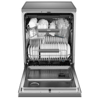 Thumbnail for Factory second Haier 60cm Freestanding Dishwasher with Steam – Satina Finish HDW15F3S1 - Second Hand Appliances Geebung