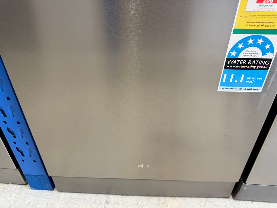 Factory second Haier 60cm Freestanding Dishwasher with Steam – Satina Finish HDW15F3S1 - Second Hand Appliances Geebung