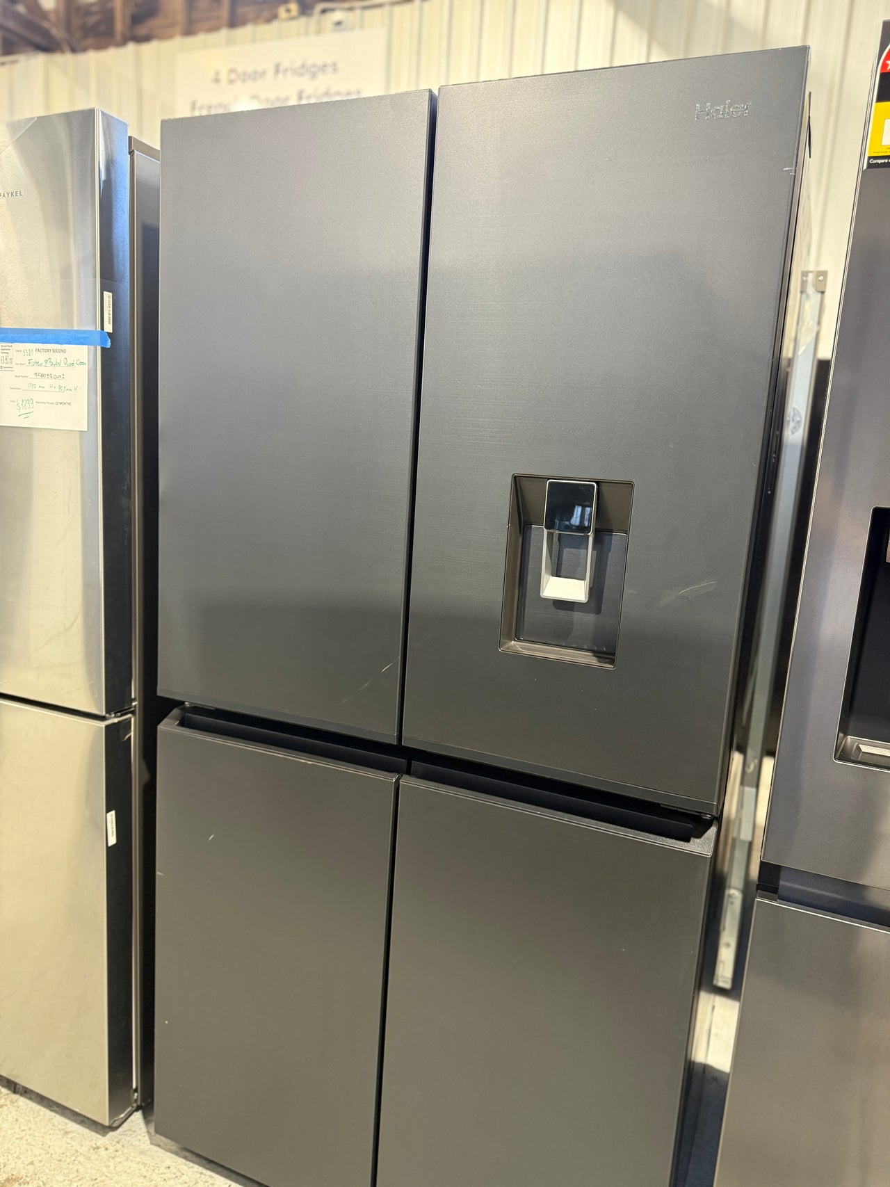 Factory second Haier 623L Quad Door Refrigerator Model: HRF680YPC - Second Hand Appliances Geebung