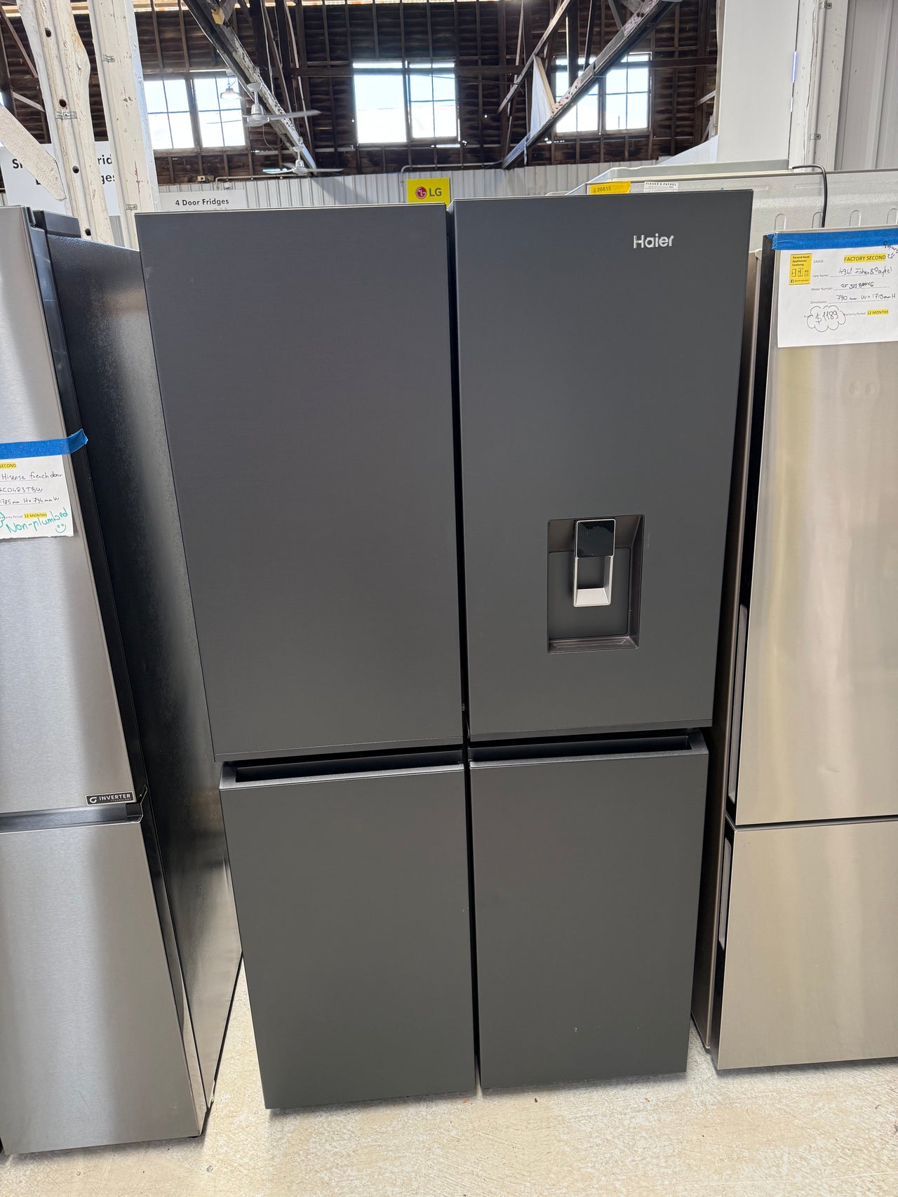 Factory second Haier 623L Quad Door Refrigerator Model: HRF680YPC - Second Hand Appliances Geebung