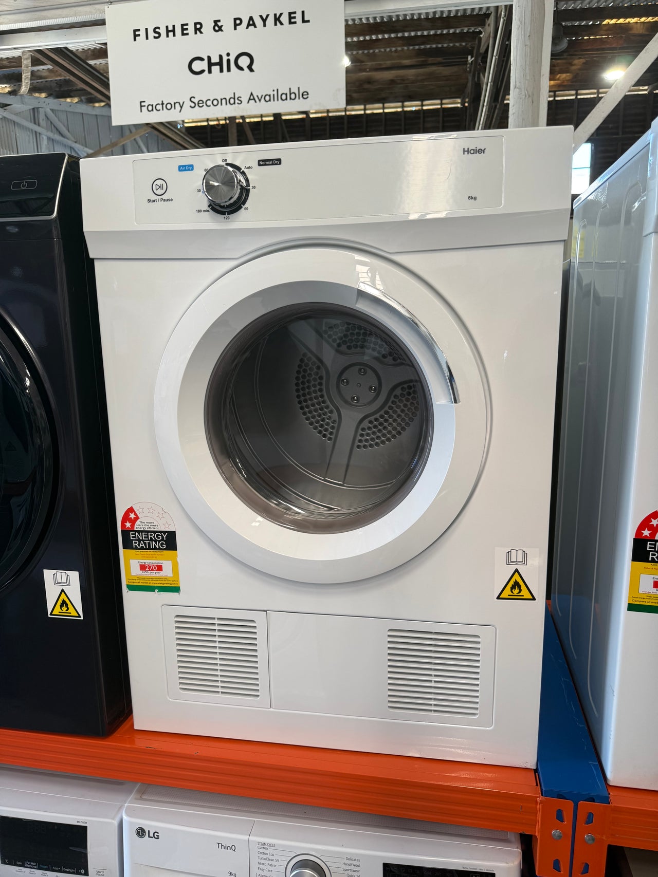 Factory second Haier 6kg Vented Dryer HDV60A1 - Second Hand Appliances Geebung