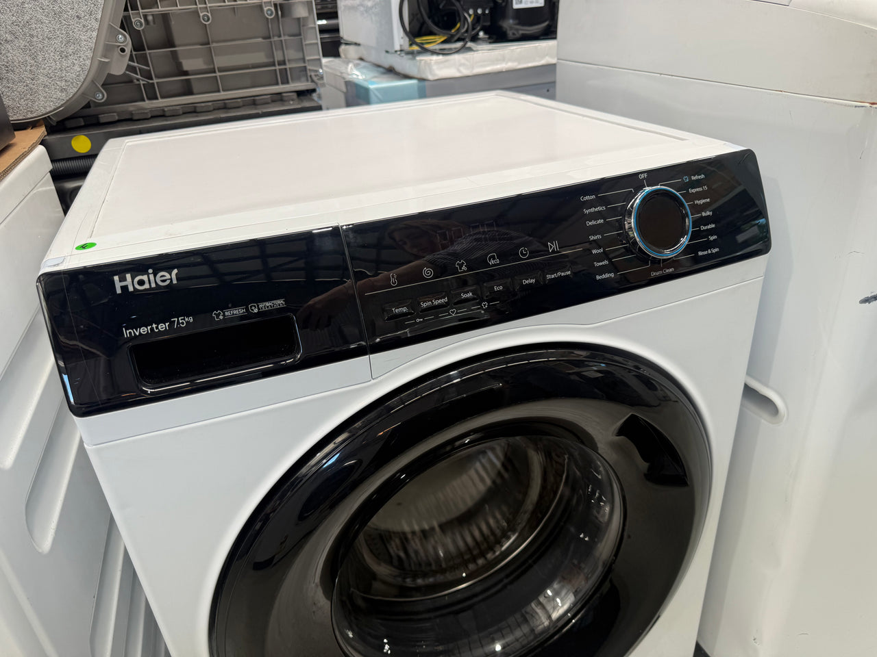 Factory second Haier 7.5kg Front Load Washing Machine – HWF75AW3 - Second Hand Appliances Geebung