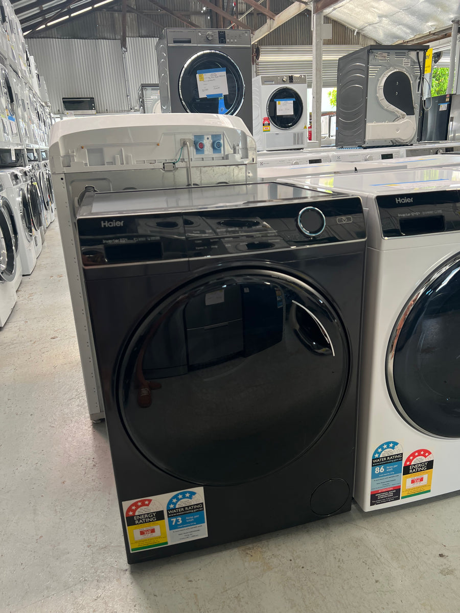 Factory second Haier HWF85ANB1 8.5kg Front Load Washing Machine (Graphite) - Second Hand Appliances Geebung