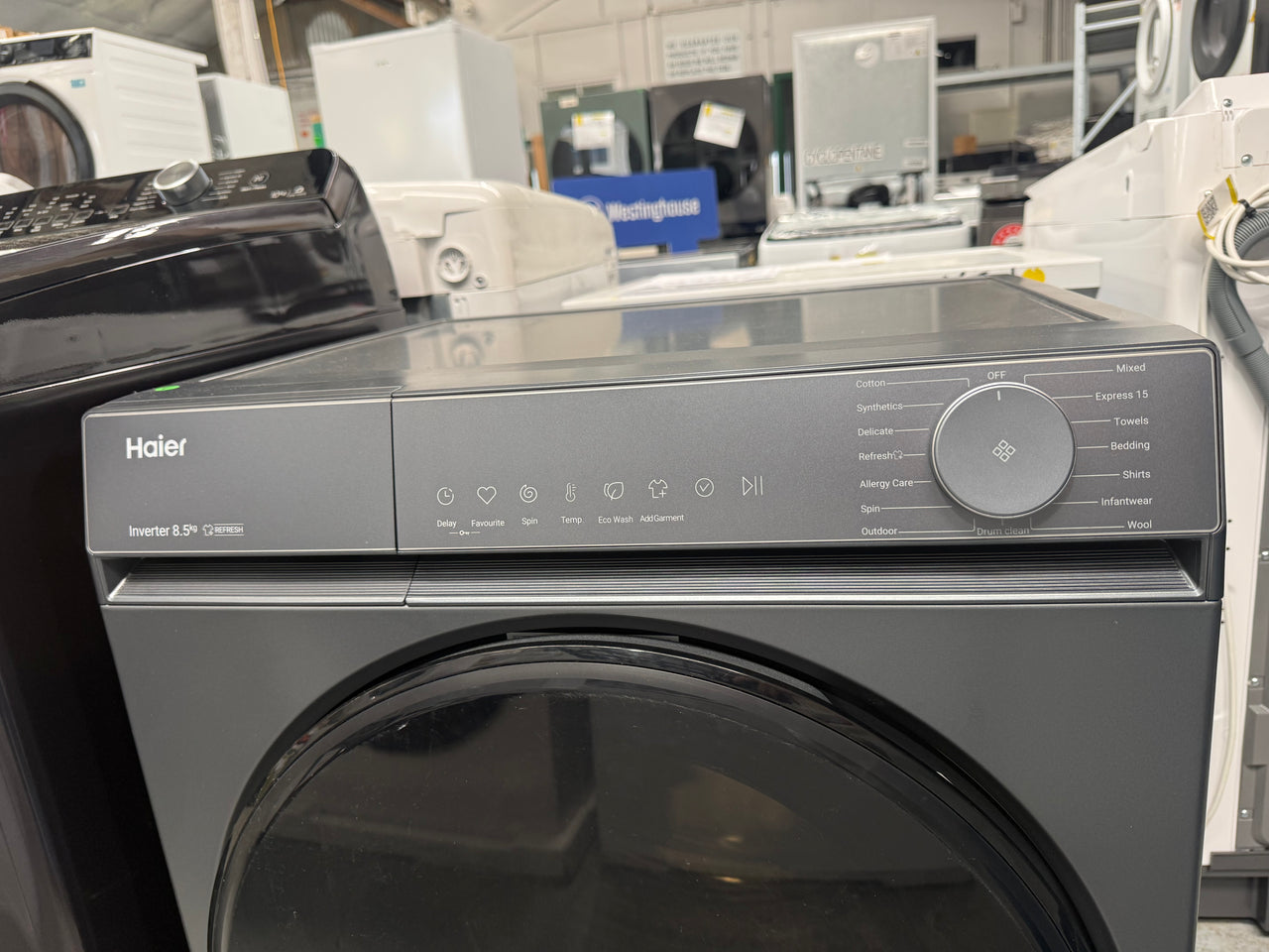 Factory second Haier 8.5kg Front Load Washing Machine – HWF85KB1 - Second Hand Appliances Geebung
