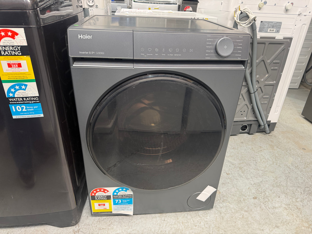 Factory second Haier 8.5kg Front Load Washing Machine – HWF85KB1 - Second Hand Appliances Geebung