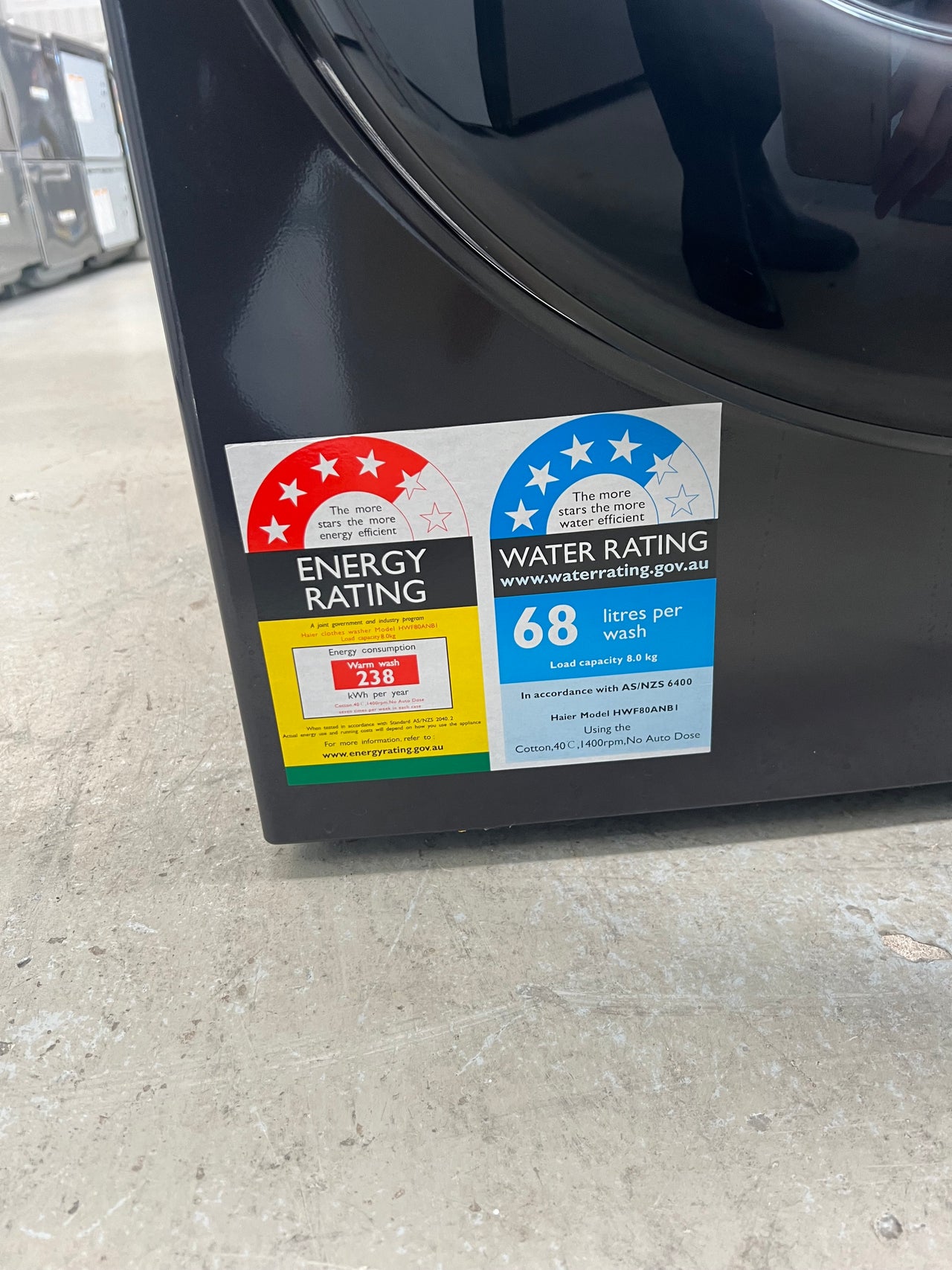 Transportation damaged Haier 8kg Front Load Washer HWF80ANB1 - Second Hand Appliances Geebung