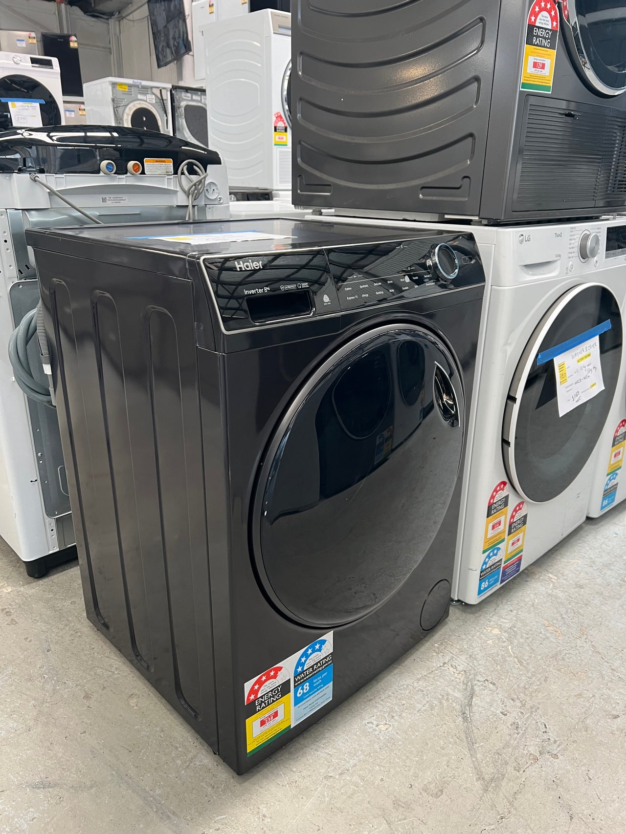 Transportation damaged Haier 8kg Front Load Washer HWF80ANB1 - Second Hand Appliances Geebung