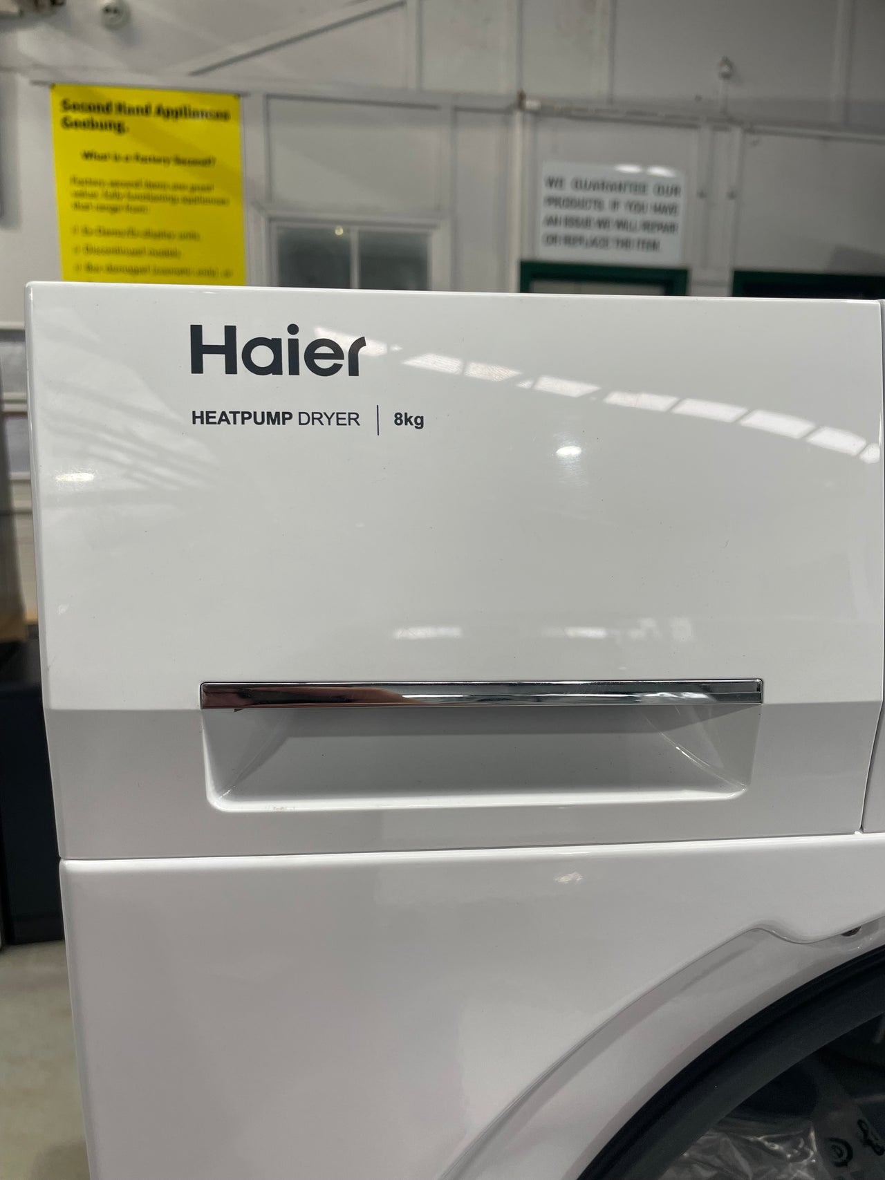 Factory second Haier 8kg Heat Pump Dryer HDHP80A1 - Second Hand Appliances Geebung