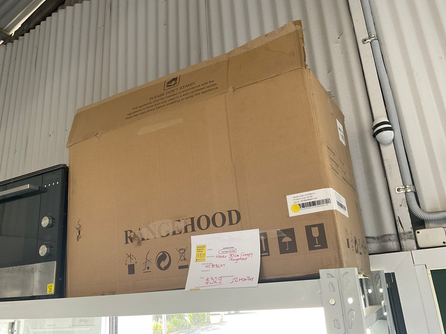 Factory second Haier 90cm Wall Rangehood HC90BLX1 - Second Hand Appliances Geebung