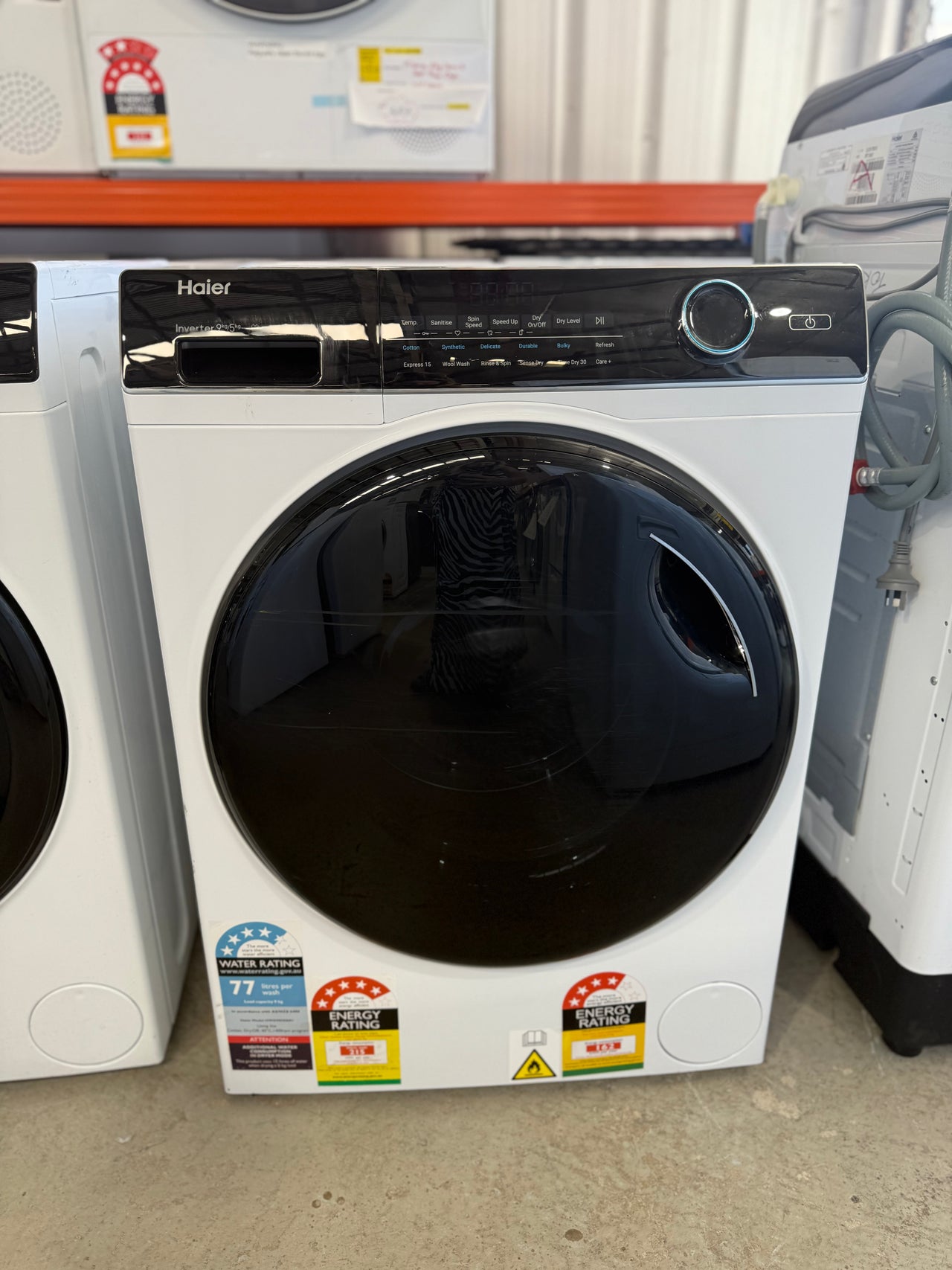 Factory second Haier 9kg/5kg Washer Dryer Combo Model: HWD9050AN1 - Second Hand Appliances Geebung