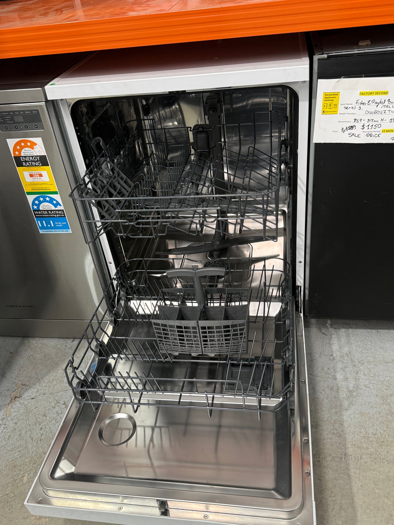 Factory second Haier Freestanding Dishwasher – HDW13F0W1 - Second Hand Appliances Geebung
