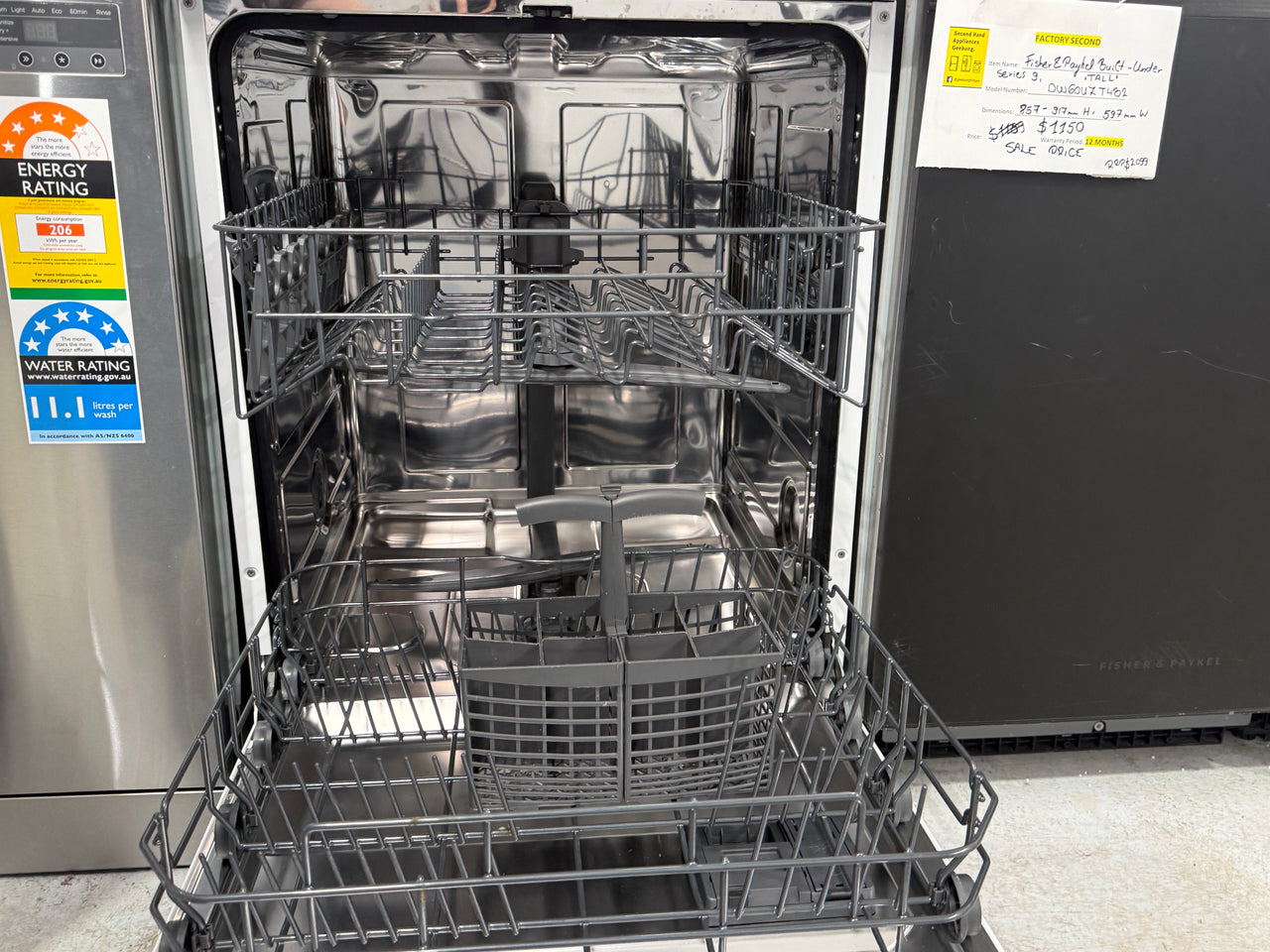 Factory second Haier Freestanding Dishwasher – HDW13F0W1 - Second Hand Appliances Geebung