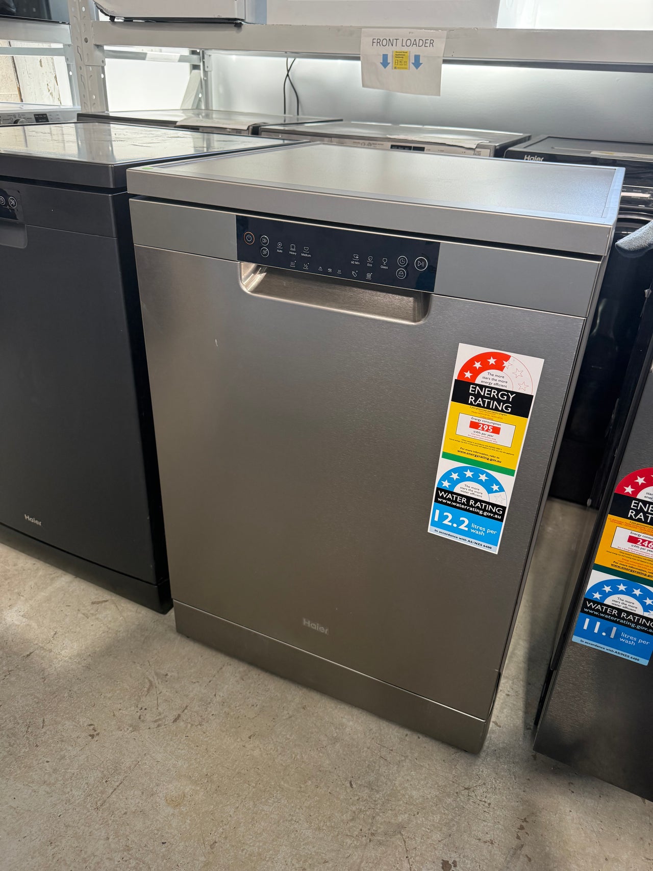 Factory second Haier HDW15F1S1 Freestanding Dishwasher (Satina) - Second Hand Appliances Geebung