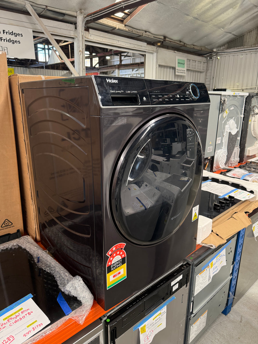 Factory second Haier HDHP90ANB1 — 9 kg Heat Pump Dryer with Steam (“600 Series”) - Second Hand Appliances Geebung