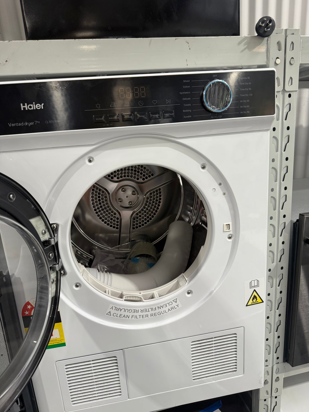 Factory second Haier HDV70AWW1 7 kg sensor vented dryer - Second Hand Appliances Geebung