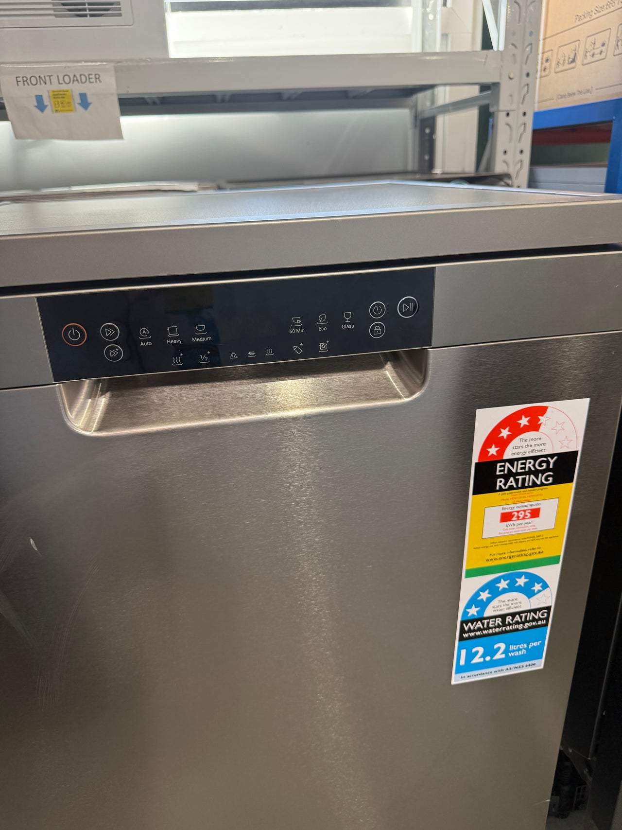 Factory second Haier HDW15F1S1 Freestanding Dishwasher (Satina) - Second Hand Appliances Geebung