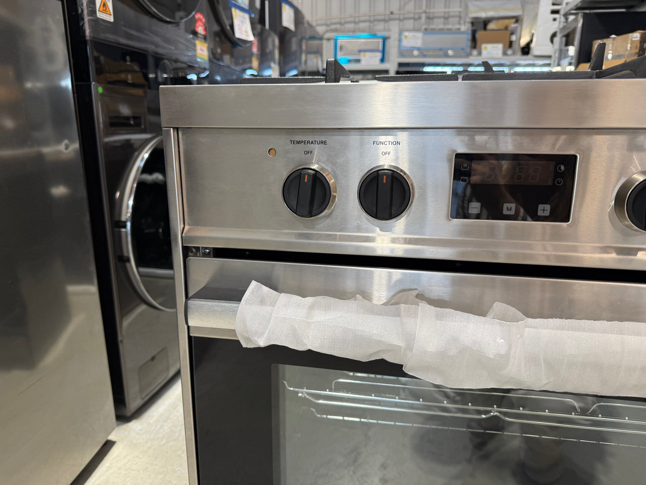 Factory second Haier HOR90S9MSX1 90cm Freestanding Dual Fuel Cooker – Stainless Steel - Second Hand Appliances Geebung