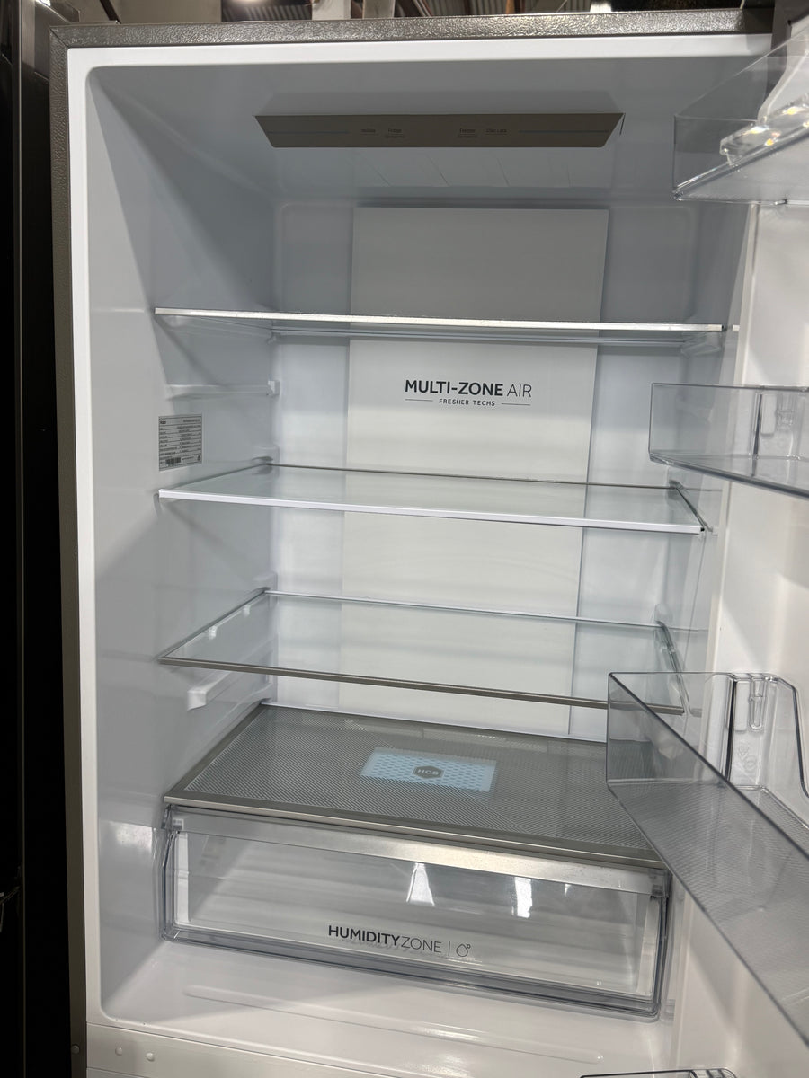 Factory second Haier HRF420BS 433 L Bottom-Mount Refrigerator – Satina Finish - Second Hand Appliances Geebung